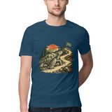 Scenic Circuit — Regular Unisex T-shirt in Navy — model