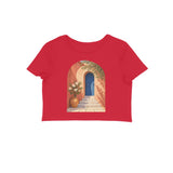 Courtyard Light — Women's Crop Top - Red