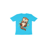 Otter Pebble Hug — Toddler T-shirt - Sky Blue