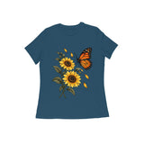 Sunlit Wings — Women's Regular T-shirt - Navy Blue