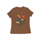 Wildflower Notes — Women's Regular T-shirt - Coffee Brown