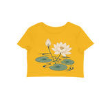 Lotus Current — Women's Crop Top - Golden Yellow