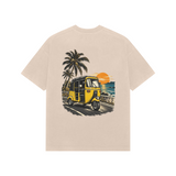 Coastal Auto — Premium Oversized T-shirt in Beige — model