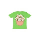 Pocket Meadow Bunny — Toddler T-shirt - Liril Green
