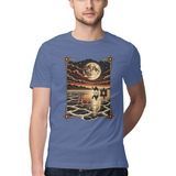 Rann Reflections — Regular Unisex T-shirt in Slate Blue — model