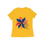 Pixel Petal — Women's Regular T-shirt - Golden Yellow