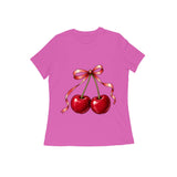 Cherry Ribbon — Women's Regular T-shirt - Pink
