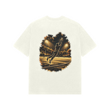 Boundary Catch — Premium Oversized T-shirt in Ivory — model