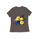 Citrus Still Life — Women's Regular T-shirt - Charcoal Grey