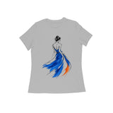 Silhouette in Motion — Women's Regular T-shirt - Melange Grey