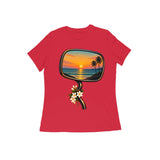 Last Light Mirror — Women's Regular T-shirt - Red