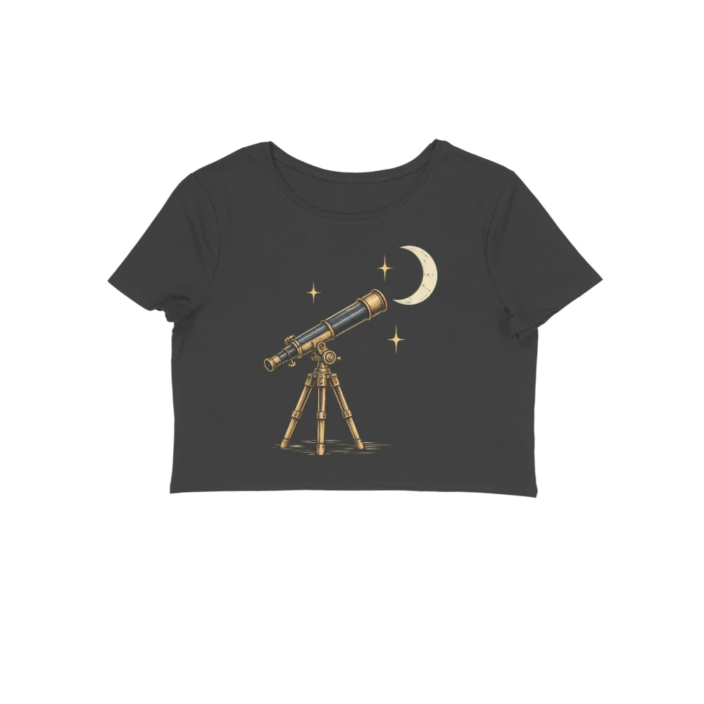 Stargazer — Women's Crop Top - Black