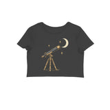 Stargazer — Women's Crop Top - Black