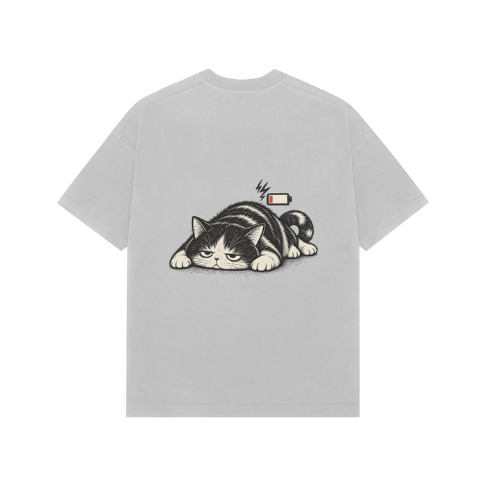 Sleepy Cat — Premium Oversized T-shirt