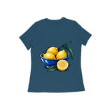 Citrus Still Life — Women's Regular T-shirt - Navy Blue
