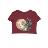 Ocean Jewel — Women's Crop Top - Maroon