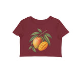 Mango Season — Women's Crop Top - Maroon