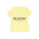 Bloom — In Your Own Time — Women's Regular T-shirt - Butter Yellow