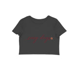 Easy Days — Women's Crop Top - Black