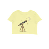 Stargazer — Women's Crop Top - Butter Yellow
