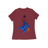 Silhouette in Motion — Women's Regular T-shirt - Maroon