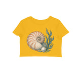 Ocean Jewel — Women's Crop Top - Golden Yellow