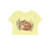 Foxglove Nap — Women's Crop Top - Butter Yellow
