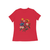 Wildflower Notes — Women's Regular T-shirt - Red
