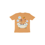 Capybara Bubble Club — Toddler T-shirt - Mustard Yellow