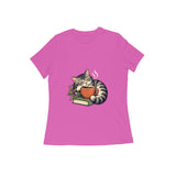 Cafe Cat — Women's Regular T-shirt - Pink