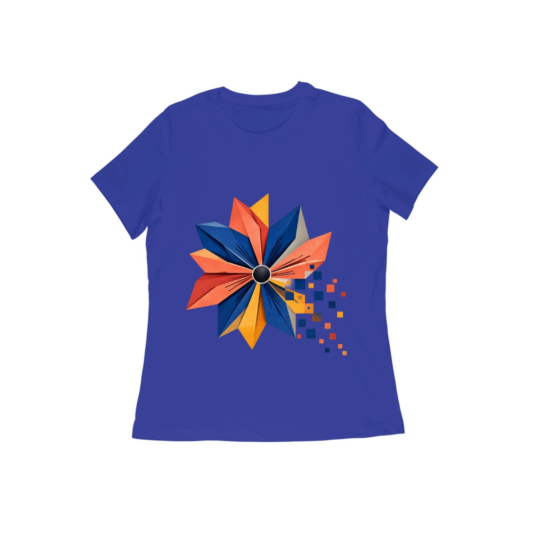 Pixel Petal — Women's Regular T-shirt - Royal Blue