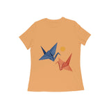 Paper Flight — Women's Regular T-shirt - Mustard Yellow