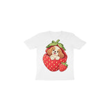 Strawberry Puppy — Toddler T-shirt - White
