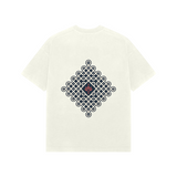 Kolam — Premium Oversized T-shirt in Ivory — model