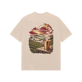 Tea Valley — Premium Oversized T-shirt in Beige — model