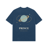 Orbit Prince — Premium Oversized T-shirt in Navy — model