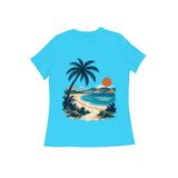 Coastal Pause — Women's Regular T-shirt - Sky Blue