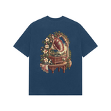 Veranda Melody — Premium Oversized T-shirt in Navy — model