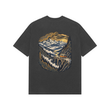 Valley Journey — Premium Oversized T-shirt in Black — model