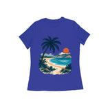 Coastal Pause — Women's Regular T-shirt - Royal Blue