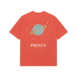 Orbit Prince — Premium Oversized T-shirt in Burgundy — model
