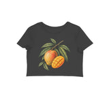 Mango Season — Women's Crop Top - Black