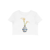 Ceramic Soul — Women's Crop Top - White