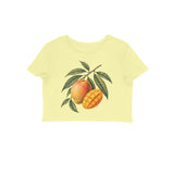Mango Season — Women's Crop Top - Butter Yellow