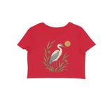 Meadow Heron — Women's Crop Top - Red