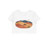 Desert Reverie — Women's Crop Top - White