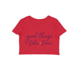 Good Things — Women's Crop Top - Red