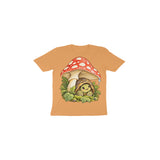 Tortoise Mushroom Umbrella — Toddler T-shirt - Mustard Yellow