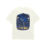 Under the Floodlights — Premium Oversized T-shirt in Ivory — model