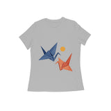 Paper Flight — Women's Regular T-shirt - Melange Grey